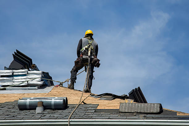 Professional Roof Installation technician working in Burlington, WI
